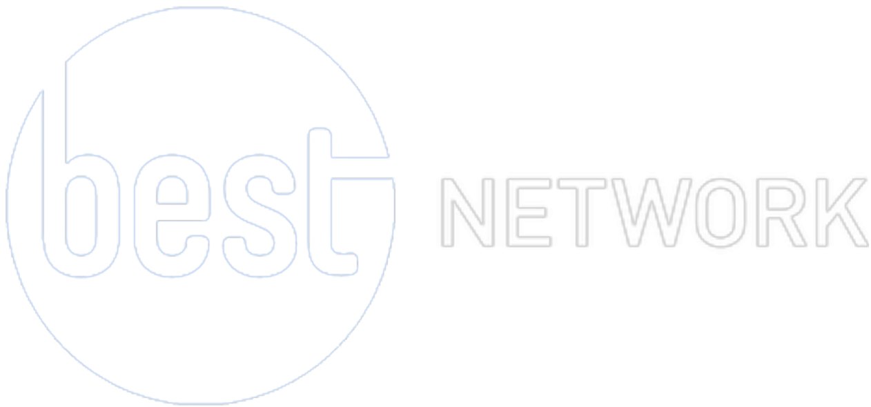 Logo of BEST Network in White