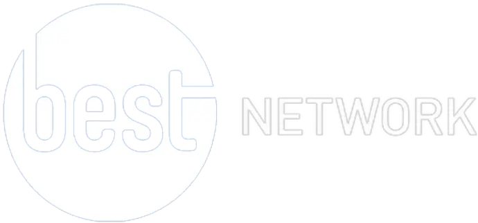 Logo of BEST Network in White